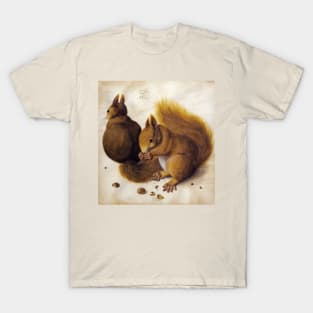 Two Squirrels by Albrecht Dürer T-Shirt